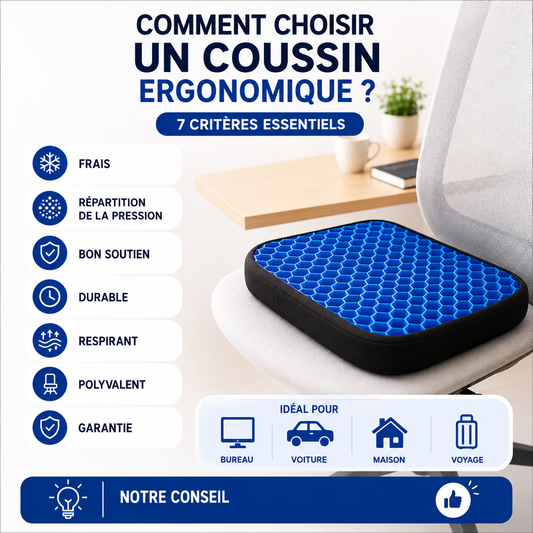 Comment choisir un coussin ergonomique ? Les 7 critères essentiels avant d'acheter