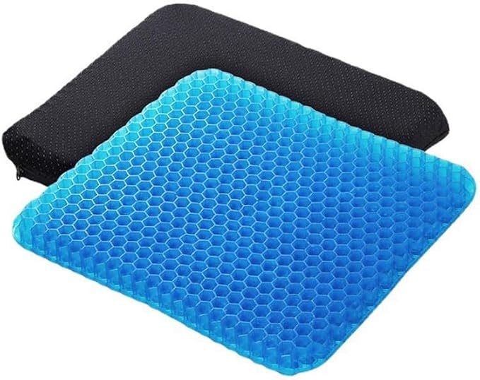 Coussin Coccyx Ergonomique en Gel Alvéolé - Confort d'Assise pour Voiture, Bureau et Maison